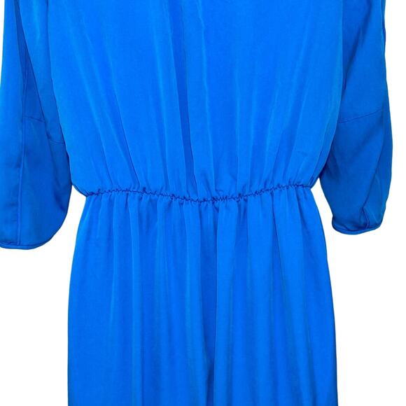 Diane Von Furstenberg Apona Silk Blend Tunic Dress In Electric Blue DVF Size 6 - Picture 9 of 16